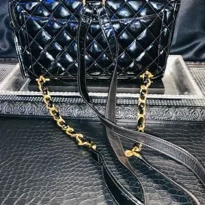 CHANEL | Bags | Chanel Matelasse Quilted 24k Gold Black 